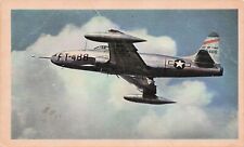 Lockheed F-80C Military Plane Korea War USAF Air Force Aviation Trading Card D57 picture