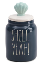 *SUPER CUTE* Rae Dunn SHELL YEAH Baby Canister w Clam Shell Topper NEW IN BOX picture