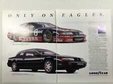 MISC213 Advertisement Good Year Tire 1989 supercharged Mercury Cougar XR7 2p 2pc picture