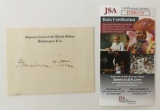 Harlan Stone Signed Autographed Supreme Court Card JSA Certified picture
