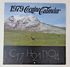 1979 Cocaine Calendar - RARE Vintage Red Dog Calendar Great Condition High Grade picture