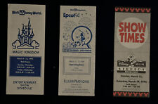 1994 Walt Disney World, Magic Kingdom, MGM Studios, EPCOT Show Times Brochues picture