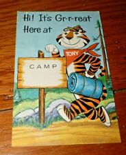 Vintage Postcard Kellogg's Tony The Tiger Hi Its Great Here At Camp Letter 1966 picture