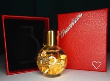 Real Solid Pure 24K Gold Foil Flakes Floating in Glass Bottle Fancy Red Gift Box picture