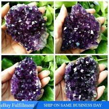 Large Natural Brazilian Amethyst Cluster Druzy Geode Quartz Crystal Energy Stone picture
