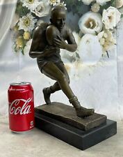 Union League Rugby Football Player Tro Bronze Sculpture Figurine Statue Art picture