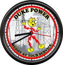 Reddy Kilowatt Electrician Utility Duke Electric Power Sign Wall Clock picture