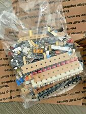 A FULL BOX of ELECTRONIC COMPONENTS CAPACITORS RESISTORS SEMICONDUCTOR and MORE picture