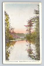 Amherst NH- New Hampshire, Outlet Of Baboosic Lake, Scenic, Vintage Postcard picture