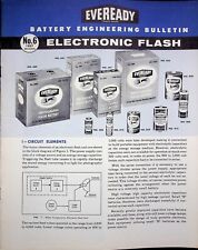 EVEREADY TRADE-MARK  BATTERY ENGINEERING BULLETIN  ELECTRONIC FLASH  No.6 1957  picture