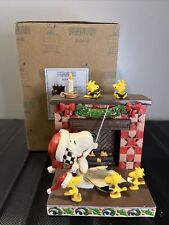 Jim Shore Peanuts Snoopy Woodstock Fireside Carols Christmas Enesco 2018  - NEW picture