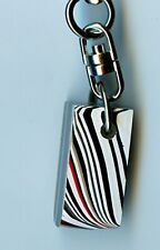 Fordite Key Chain - 30.58mm x 14.26mm x 12.60mm    (1803) picture