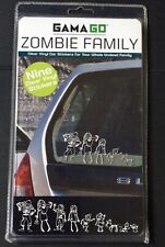Zombie Family Car Stickers 9 Clear Vinyl Stickers New Sealed Gamago picture