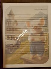 Pig Checking Mail lined stationary paper (25 Sheets)  8 ¹/² x 11 picture