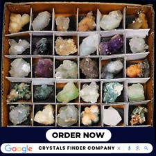 Bulk Wholesale Lot 1 - 50 Piece Mix Indian Crystal Collection Rough Raw Crystals picture