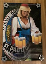 Vintage Saint Pauli Girl Beer Poster picture