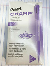 NEW Pentel Champ 12-PACK 0.5MM Automatic Pencil Violet AL15V Cool Candy Colors picture