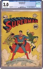 Superman #17 CGC 3.0 1942 4328752001 picture