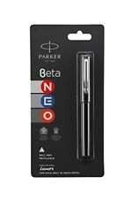 PARKER BETA NEO BALL PEN WITH STAINLESS STEEL BLACK BODY picture