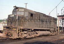 Original RR slide: CR (Ex-PC/PRR) Alco C425 #2443 Youngstown OH; 5/21/1977 picture