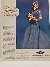 1939 Dow Chemicals Fortune Magazine Print Advertising Bouquet Bride Color picture