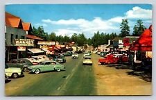 Old cars Stores 76 Station Main Street Big Bear California P770 picture