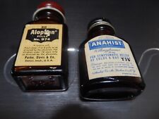 Parke Davis & Anahist  - two (2) Glass Medicine Bottles - 2.