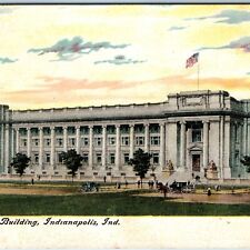 c1910s Indianapolis, Ind Courthouse Government Building Litho Photo Postcard A72 picture