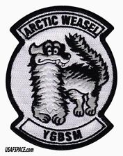 USAF 356th FIGHTER SQ -356 FS- ARCTIC WEASEL -YGBSM- Eielson AFB, AK - VEL PATCH picture