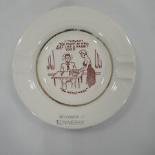 Vintage Adult Humor Ashtray / The Newlyweds Porcelain Cartoon Novelty picture