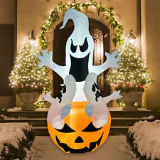 5.9FT Halloween Inflatable Pumpkin Yard Decoration LED Light Up for Holiday picture