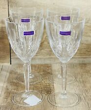 Marquis Waterford Sparkle Goblet Wine Glasses Set Of 4 7 5/8” Tall New picture