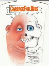 GARBAGE PAIL KIDS BOOK WORMS SHAPED SKETCH CARD HY CHOLESTEROL 15TH  BEKKI SHARP picture