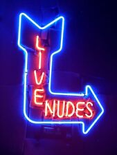 New Live Nudes Beer Pub Real Glass Handcrafted Neon Light sign 17
