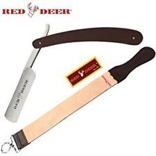 Professional Brown Straight Edge Barber Razor and Leather Strop Set  picture