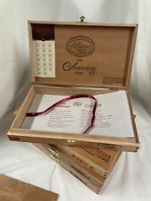 4 - Cigar Box PADRON Exclusivo  10.75x6.5x1.625 Wooden Storage Craft Guitar Size picture
