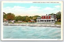 Postcard Summer Homes On Beach Front, Waveland Mississippi Unposted picture