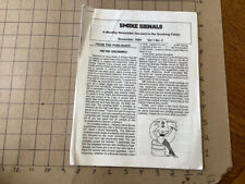 Original Zine: SMOKE SIGNALS nov 1994; #3; SMOKING FETISH Newsletter 11pgs RARE picture
