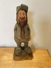 J.R. McNeill Folk Art Wood Carving, Confederate Soldier, Signed, CSA Buckle, EUC picture
