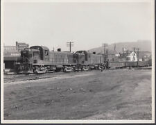 Reading RR Alco RS-3 diesel locomotive #485 & #460 + gondolas photo 1965 picture