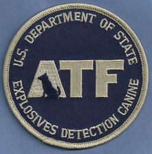 ATF ALCOHOL TOBACCO & FIREARMS EXPLOSIVES DETECTION K-9 POLICE PATCH picture