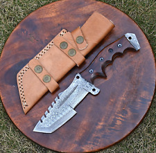 Custom Handmade Forged Damascus Steel Tracker Hunting Kinfe Survival  SS-16 picture