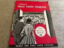 VTG 1963 National Dairy Cattle Congress Horse and Pony Show Catalog Program Wate picture