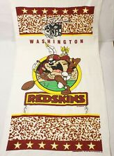 VTG 90's Washington DC NFL Redskins Taz Tasmanian Devil Beach Towel 60