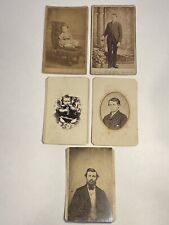 Antique CDV Photo Lot Circa 1890s Handsome Man On Post Mortem Or Posed VTG picture