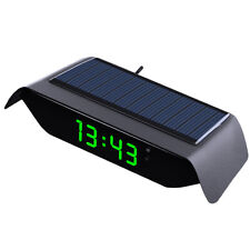 Car Dashboard USB Solar Auto Digital Clock Thermometer With LCD Screen Display picture