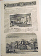 Scientific American April 1, 1876 - Rapid Transit in New York; Elevated Railroad picture