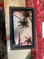 LULU'S INC. 1977 Vintage Wooden Frame 3D Nature Scene Colorful picture