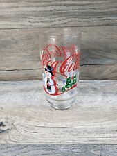 Coca Cola Polar Bear Snowman Winter Drinking Glass picture