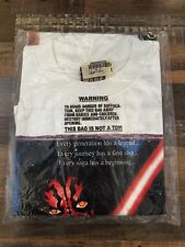 Size XL NEW Star Wars Celebration I Denver 1999 Vintage T-Shirt White Darth Maul picture